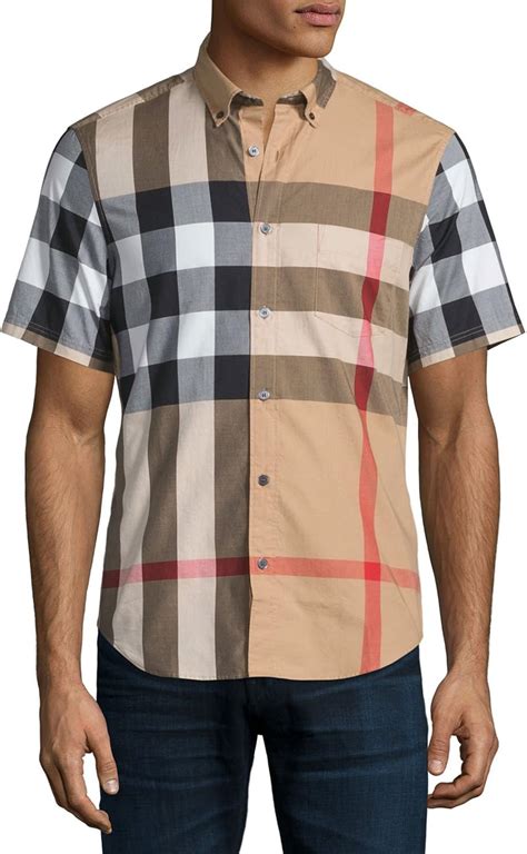 burberry check shirt womens authentic tag|burberry men's button up shirt.